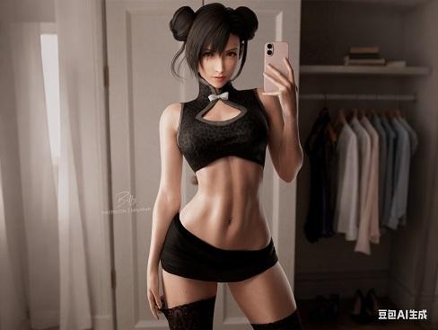 3D大神晒《最终幻想》雷霆姐美图：绝美玉体如此诱惑