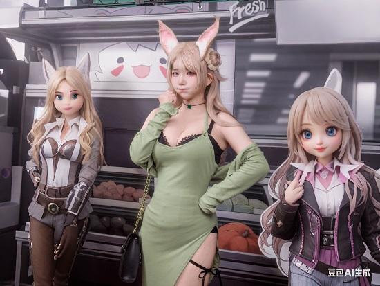 《剑星》体模尹雪花发布新COS：兽耳造型灵动，质感与还原度双在线