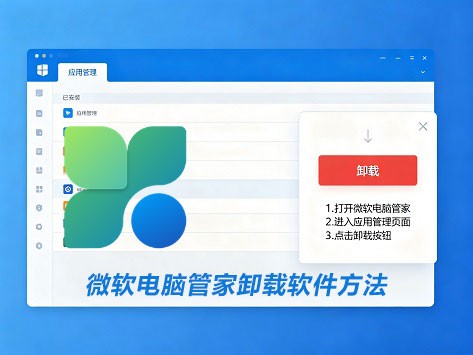 微软电脑管家卸载软件的方法
