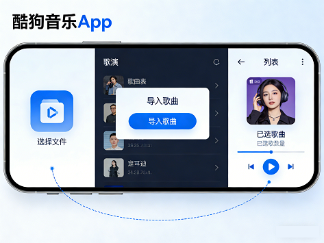 酷狗音乐App怎么导入歌曲